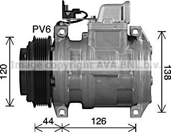 Prasco MSK740 - Компрессор кондиционера autospares.lv