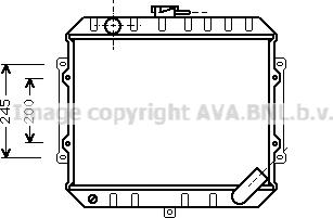 Prasco MT2004 - Радиатор, охлаждение двигателя autospares.lv