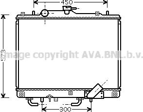 Prasco MT2156 - Радиатор, охлаждение двигателя autospares.lv