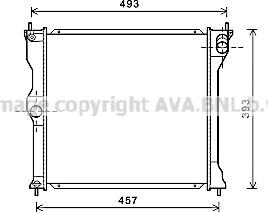 Prasco MT2243 - Радиатор, охлаждение двигателя autospares.lv