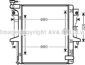 Prasco MT2203 - Радиатор, охлаждение двигателя autospares.lv