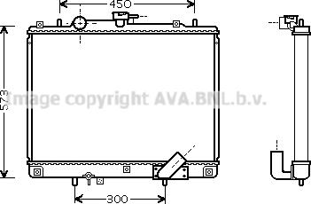 Prasco MTA2162 - Радиатор, охлаждение двигателя autospares.lv