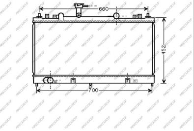 Prasco MZ049R005 - Радиатор, охлаждение двигателя autospares.lv