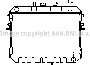 Prasco MZ2046 - Радиатор, охлаждение двигателя autospares.lv