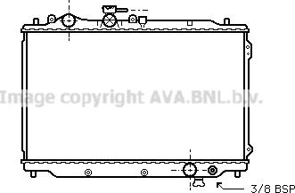 Prasco MZ2050 - Радиатор, охлаждение двигателя autospares.lv