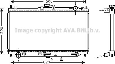 Prasco MZ2134 - Радиатор, охлаждение двигателя autospares.lv