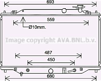 Prasco MZ2292 - Радиатор, охлаждение двигателя autospares.lv