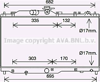 Prasco MZ2285 - Радиатор, охлаждение двигателя autospares.lv