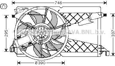 Prasco MZ7530 - Вентилятор, охлаждение двигателя autospares.lv