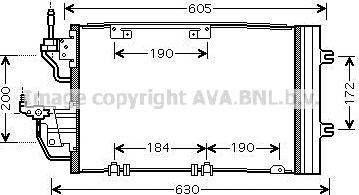 Prasco OL5454D - Конденсатор кондиционера autospares.lv