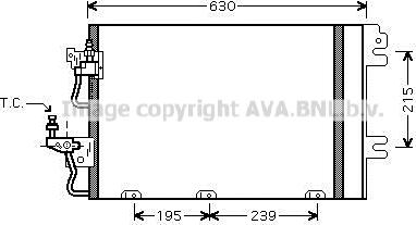 Prasco OL5366D - Конденсатор кондиционера autospares.lv