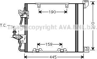 Prasco OL5368D - Конденсатор кондиционера autospares.lv