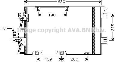 Prasco OL5367D - Конденсатор кондиционера autospares.lv