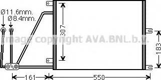 Prasco OL5265 - Конденсатор кондиционера autospares.lv