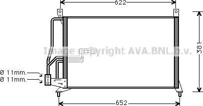 Prasco OL5231 - Конденсатор кондиционера autospares.lv