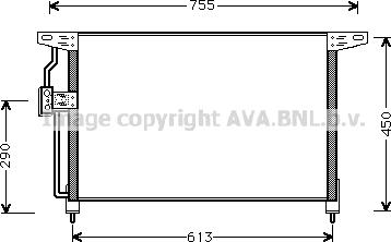 Prasco OL5228 - Конденсатор кондиционера autospares.lv