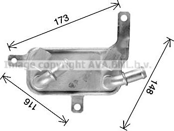 Prasco OL3708 - Масляный радиатор, автоматическая коробка передач autospares.lv