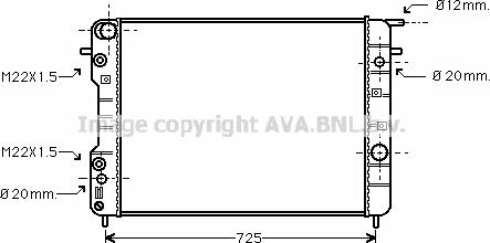 Prasco OL2406 - Радиатор, охлаждение двигателя autospares.lv