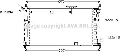 Prasco OL2091 - Радиатор, охлаждение двигателя autospares.lv