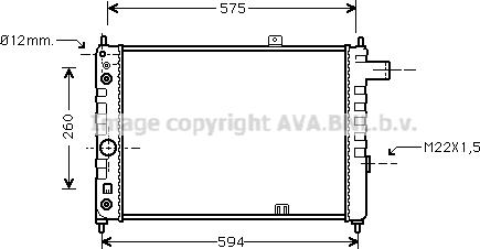 Prasco OL2051 - Радиатор, охлаждение двигателя autospares.lv