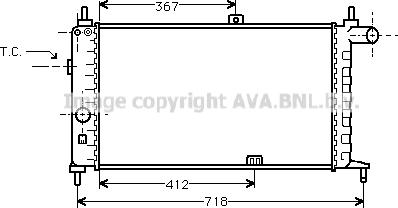 Prasco OL2064 - Радиатор, охлаждение двигателя autospares.lv