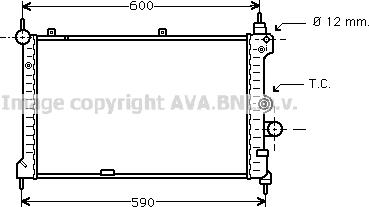 Prasco OL2127 - Радиатор, охлаждение двигателя autospares.lv