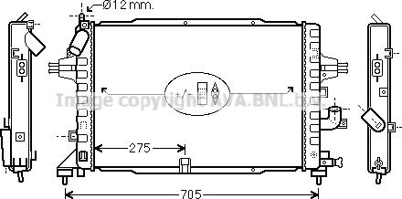 Prasco OL2364 - Радиатор, охлаждение двигателя autospares.lv