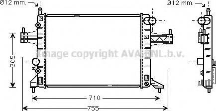 Prasco OL2304 - Радиатор, охлаждение двигателя autospares.lv