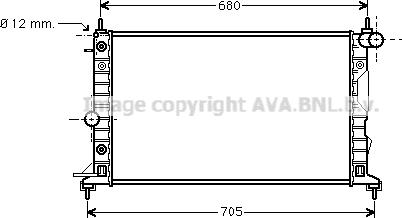 Prasco OL2324 - Радиатор, охлаждение двигателя autospares.lv