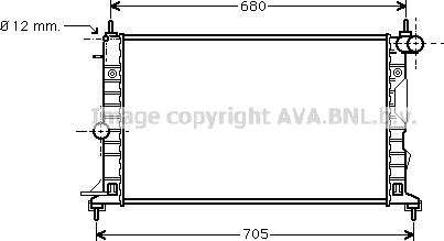 Prasco OL2323 - Радиатор, охлаждение двигателя autospares.lv