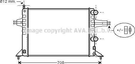 Prasco OL2257 - Радиатор, охлаждение двигателя autospares.lv