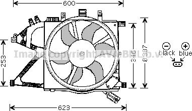 Prasco OL7506 - Вентилятор, охлаждение двигателя autospares.lv