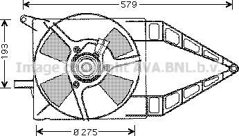 Prasco OL7503 - Вентилятор, охлаждение двигателя autospares.lv