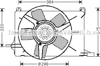 Prasco OL7502 - Вентилятор, охлаждение двигателя autospares.lv