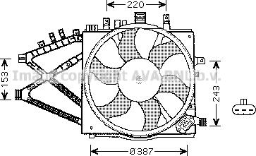 Prasco OL7521 - Вентилятор, охлаждение двигателя autospares.lv