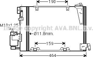 Prasco OLA5250D - Конденсатор кондиционера autospares.lv