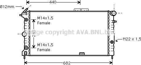 Prasco OLA2136 - Радиатор, охлаждение двигателя autospares.lv