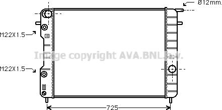 Prasco OLA2248 - Радиатор, охлаждение двигателя autospares.lv