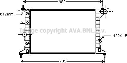 Prasco OLA2219 - Радиатор, охлаждение двигателя autospares.lv