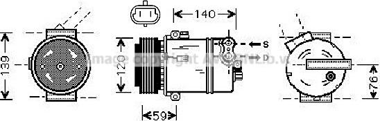 Prasco OLAK409 - Компрессор кондиционера autospares.lv