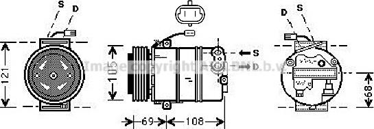 Prasco OLAK373 - Компрессор кондиционера autospares.lv