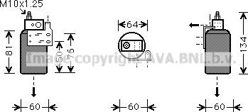 Prasco OLD143 - Осушитель, кондиционер autospares.lv