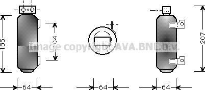 Prasco OLD282 - Осушитель, кондиционер autospares.lv