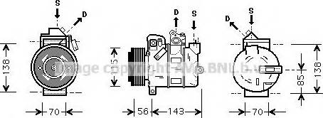 Prasco OLK357 - Компрессор кондиционера autospares.lv