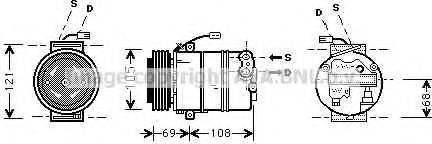 Prasco OLK373 - Компрессор кондиционера autospares.lv