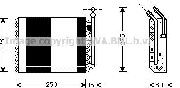 Prasco OLV097 - Испаритель, кондиционер autospares.lv