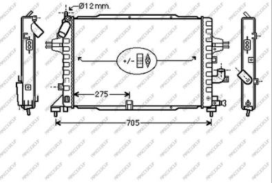 Prasco OP410R003 - Радиатор, охлаждение двигателя autospares.lv