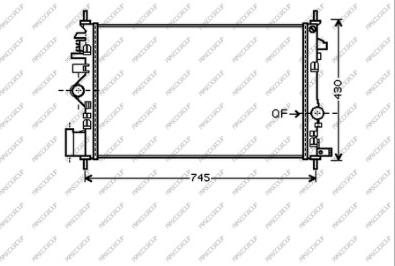 Prasco OP060R007 - Радиатор, охлаждение двигателя autospares.lv