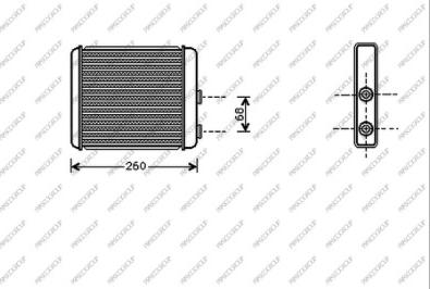 Prasco OP017H002 - Теплообменник, отопление салона autospares.lv