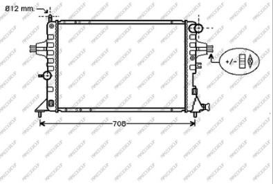 Prasco OP017R008 - Радиатор, охлаждение двигателя autospares.lv